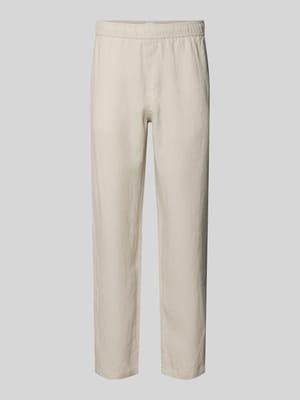 Leinenhose mit Eingrifftaschen Modell 'JABARI' Shop The Look MANNEQUINE