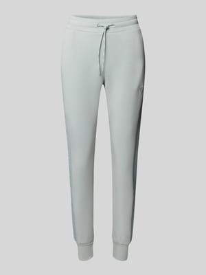 Slim fit sweatpants met elastische band, model 'ALLIE SCUBA' Shop The Look MANNEQUINE