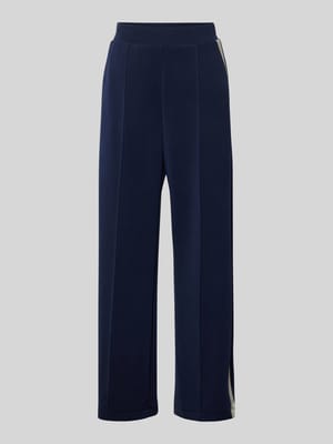 Straight leg stoffen broek met galonstrepen Shop The Look MANNEQUINE