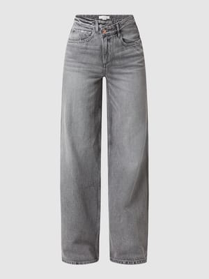 High waist jeans van katoen Shop The Look MANNEQUINE