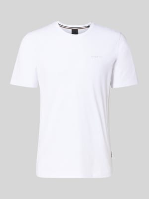 T-Shirt mit Label-Detail Shop The Look MANNEQUINE