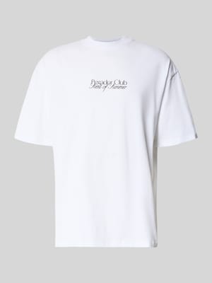 Oversized t-shirt z nadrukiem z logo model 'Ramon' Shop The Look MANNEQUINE