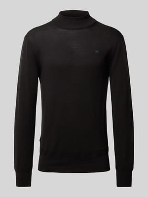 Gebreide pullover met col, model 'Premium core' Shop The Look MANNEQUINE