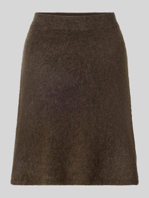 Minirok van wolmix met alpaca, model 'LULU' Shop The Look MANNEQUINE