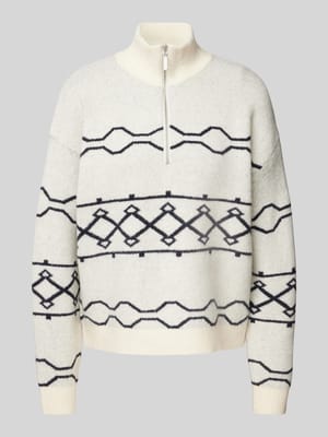 Gebreide pullover met schipperskraag, model 'BYmassi' Shop The Look MANNEQUINE