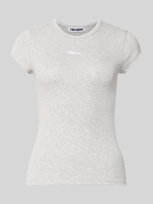 T-shirt met kleine logo-opschrift Shop The Look MANNEQUINE