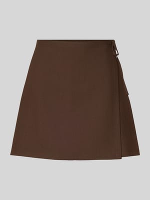 Nauwsluitende mini-rok in wikkellook model 'BOSELLA' Shop The Look MANNEQUINE