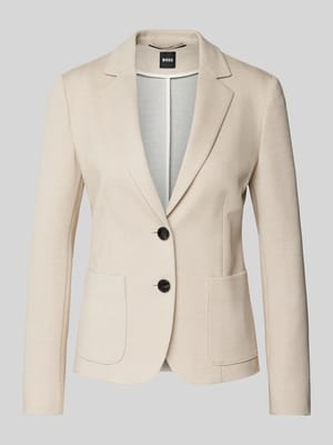 Blazer met reverskraag, model 'Jonalahra' Shop The Look MANNEQUINE