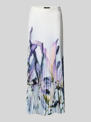 Plisseerock mit Label-Detail und seitlichem Reißverschluss Shop The Look MANNEQUINE