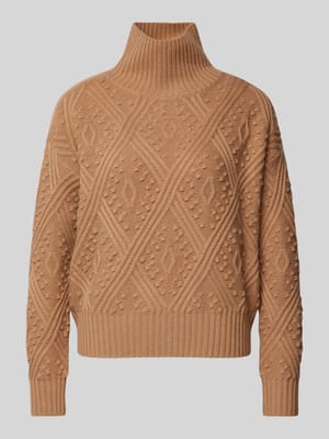 Strickpullover mit gerippten Abschlüssen Modell 'PANINO' Shop The Look MANNEQUINE