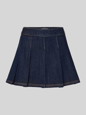 Jeansrok met platte plooien Shop The Look MANNEQUINE