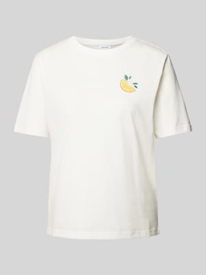 T-shirt z okrągłym dekoltem model ‘SYBIL’ Shop The Look MANNEQUINE