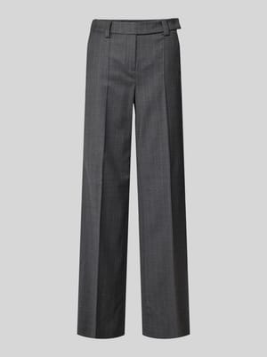 Stoffen broek met bandplooien Shop The Look MANNEQUINE