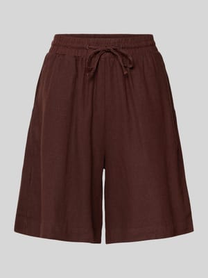 Leinenshorts mit elastischem Bund Modell 'Lava' Shop The Look MANNEQUINE