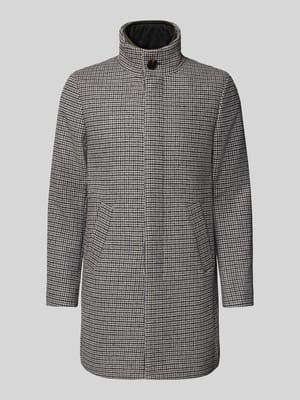 Slim fit lange jas met wol, model 'HARVEY' Shop The Look MANNEQUINE