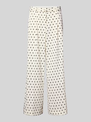 Hose im Allover-Look mit Gürtel Modell 'MALBA DOT' Shop The Look MANNEQUINE