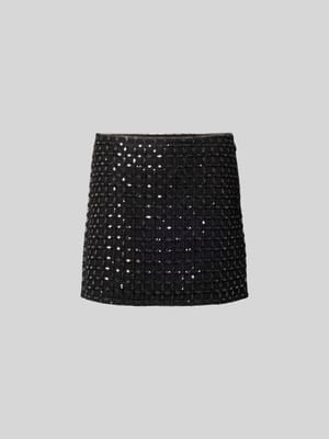 Minirock mit Allover-Pailettenbesatz Shop The Look MANNEQUINE