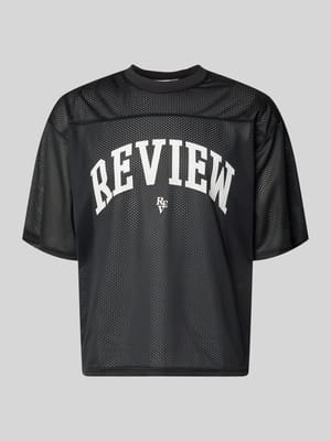 T-Shirt aus Mesh mit Logo-Print Shop The Look MANNEQUINE