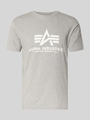 t-shirt z logo i okrągłym dekoltem Shop The Look MANNEQUINE