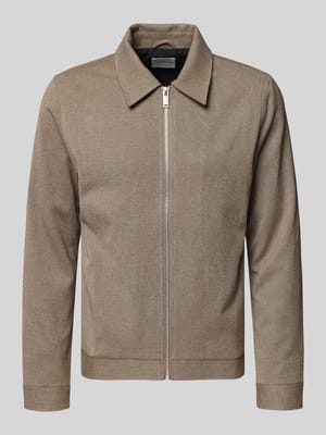 Slim fit overhemdjack met ritssluiting Shop The Look MANNEQUINE