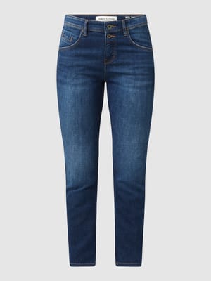 Korte boyfriend fit jeans met stretch, model 'Theda' Shop The Look MANNEQUINE