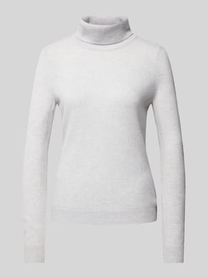 Rollkragenpullover mit gerippten Abschlüssen Shop The Look MANNEQUINE