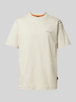 T-shirt z nadrukiem z logo model ‘Telogoboss’ Shop The Look MANNEQUINE