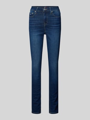 Skinny fit jeans met labelstitching, model 'NORA' Shop The Look MANNEQUINE