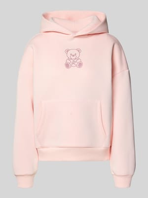 Hoodie mit Ziersteinbesatz Shop The Look MANNEQUINE