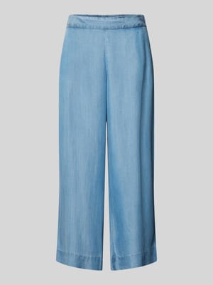 Wide leg culotte met elastische band, model 'Evelyn' Shop The Look MANNEQUINE