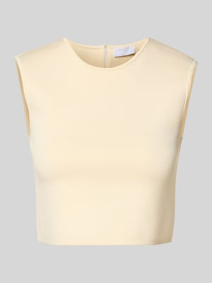 Crop Top mit Rundhalsausschnitt Shop The Look MANNEQUINE