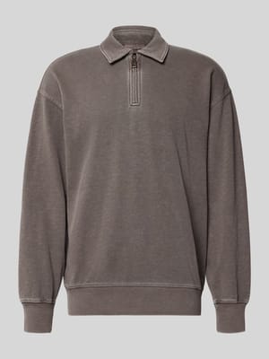 Sweatshirt mit Polokragen Shop The Look MANNEQUINE