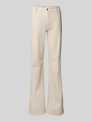 Flared Cut Hose mit Paspeltaschen Modell 'TESS' Shop The Look MANNEQUINE