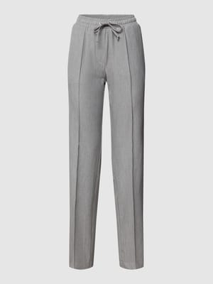 Bandplooibroek met elastische band Shop The Look MANNEQUINE