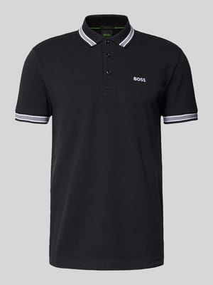 Regular Fit Poloshirt mit Label-Stitching Modell 'Paddy' Shop The Look MANNEQUINE