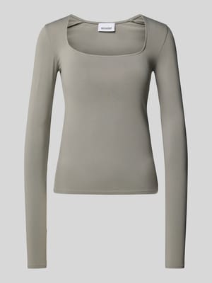 Longsleeve mit Karree-Ausschnitt Shop The Look MANNEQUINE