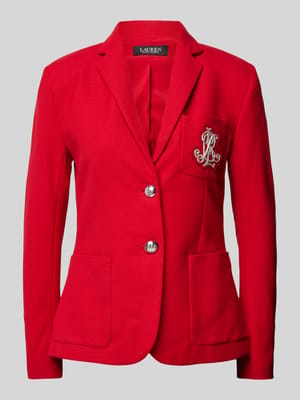 Blazer mit Label-Badge Shop The Look MANNEQUINE