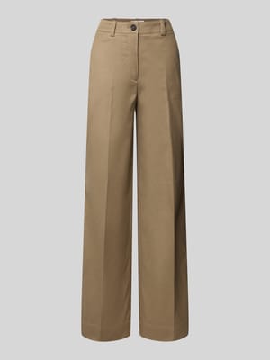 Spodnie z szeroką nogawką z mieszanki bawełny i lyocellu Shop The Look MANNEQUINE