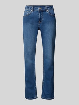 Jeansy o kroju straight fit z mieszanki bawełny model ‘CASH’ Shop The Look MANNEQUINE