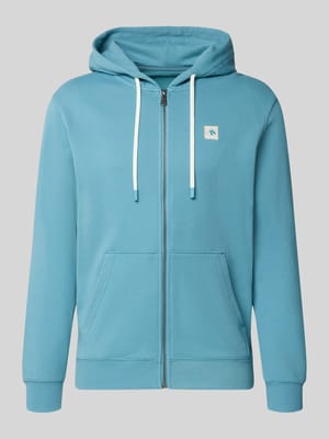 Sweatjacke mit Logo-Patch und Känguru-Tasche Shop The Look MANNEQUINE