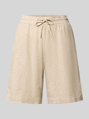 Leinenshorts mit elastischem Bund Modell 'Lava' Shop The Look MANNEQUINE