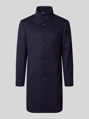 Regular fit lange jas van wolmix Shop The Look MANNEQUINE