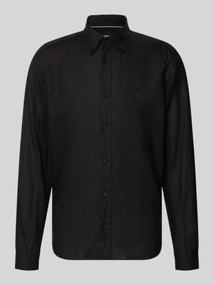 koszula casualowa o kroju regular fit z czystego lnu model 'LIAM' Shop The Look MANNEQUINE