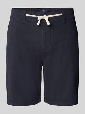 Regular Fit Leinenshorts mit Tunnelzug Shop The Look MANNEQUINE