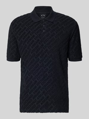 slim fit poloshirt met logopatroon Shop The Look MANNEQUINE