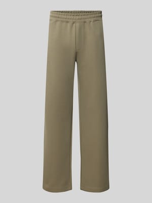 straight fit sweatpants met elastische band Shop The Look MANNEQUINE