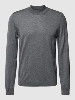 Gebreide pullover met ronde hals, model 'Bjarno' Shop The Look MANNEQUINE