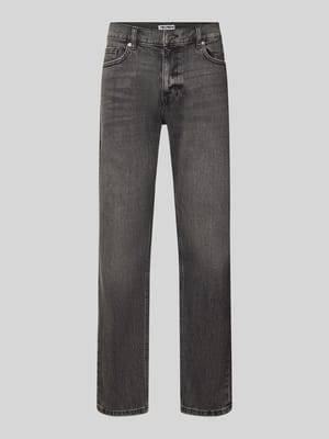 Straight Fit Jeans aus elastischem Baumwoll-Mix Shop The Look MANNEQUINE