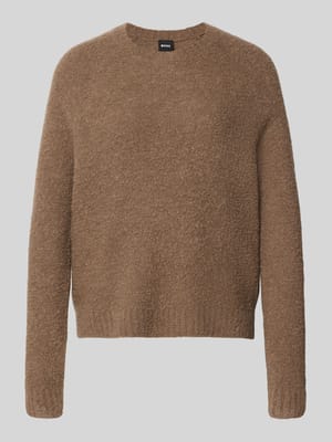 Sweter o kroju relaxed fit z mieszanki wełny model 'Febisana' Shop The Look MANNEQUINE