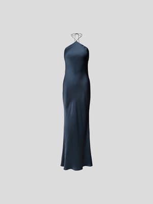 Abendkleid mit Neckholder Shop The Look MANNEQUINE